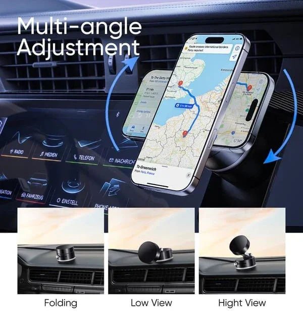 Adjustable Car Phone Holder | Magnetic Phone Stand - MT COLLECTION