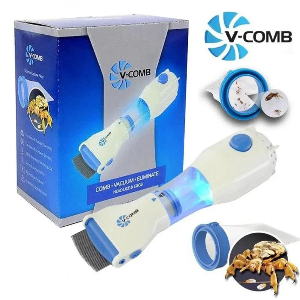 Electric Head Lice Comb | V Comb Anti Lice Machine - MT COLLECTION